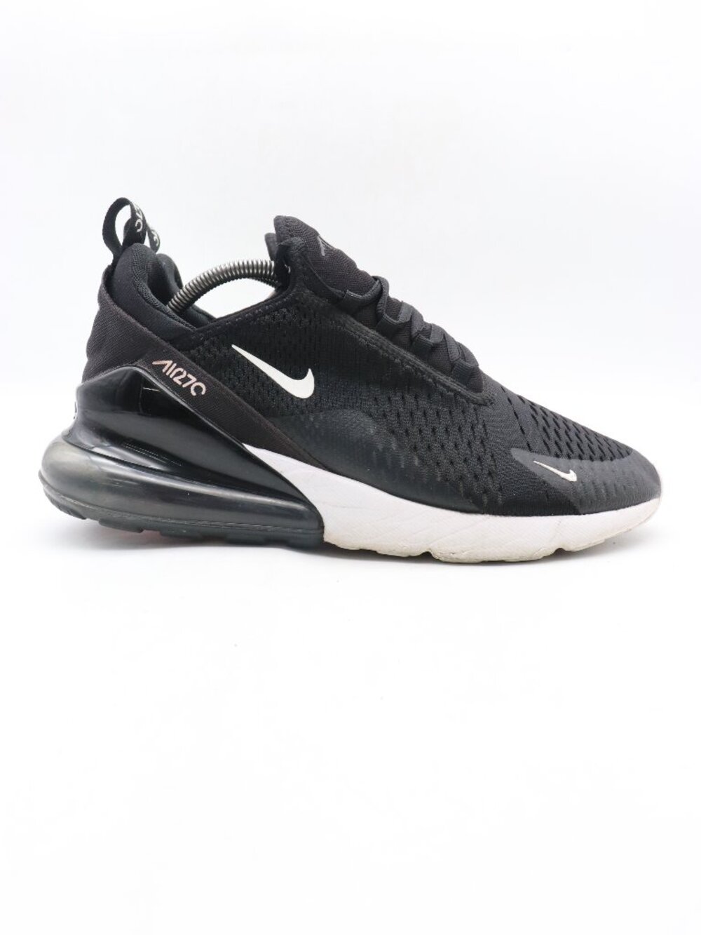 Nike Air Max 270 Men's Size 10.5 Black White Athletic Sneakers AH8050-002